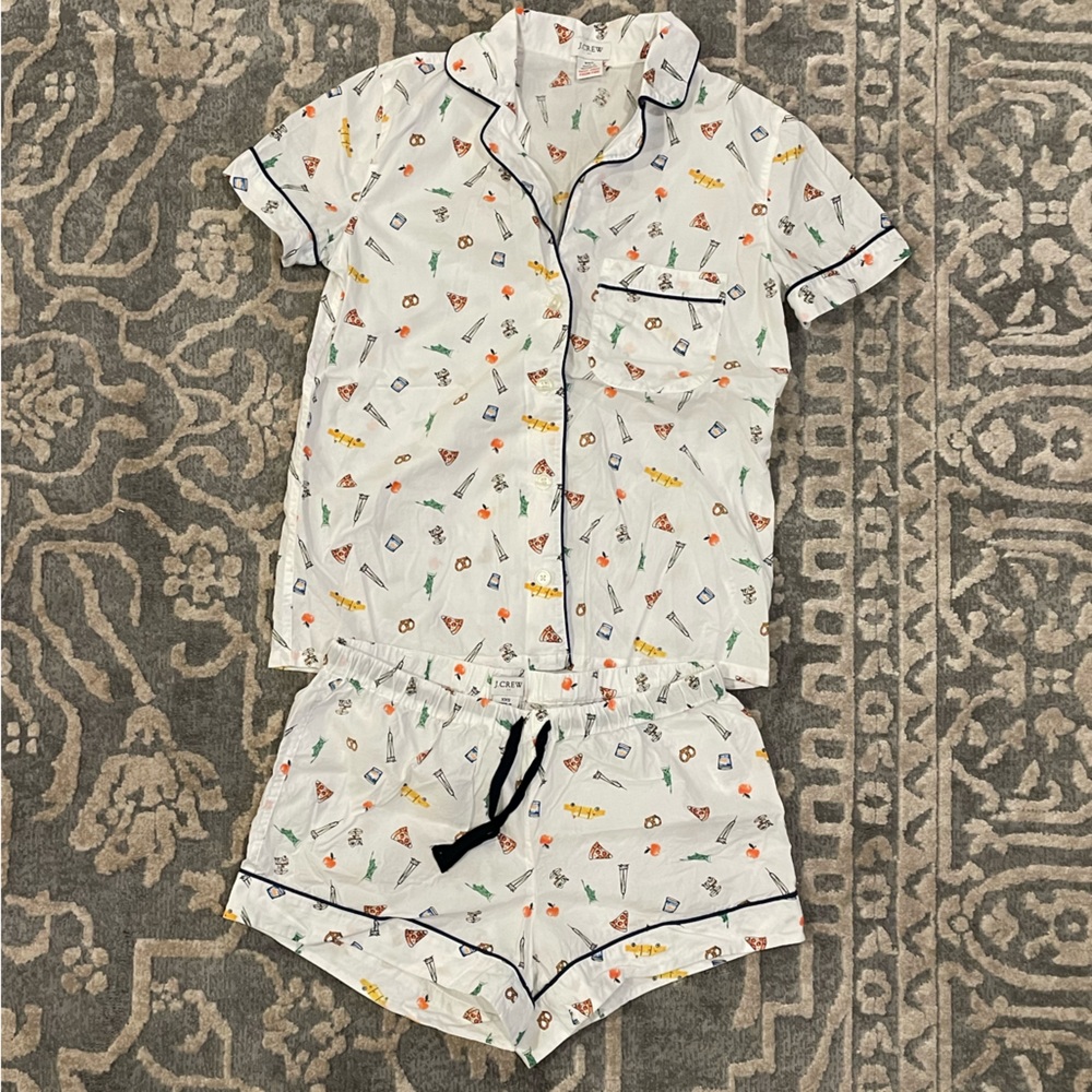J Crew Factory NYC Pajama Set Women’s XXS